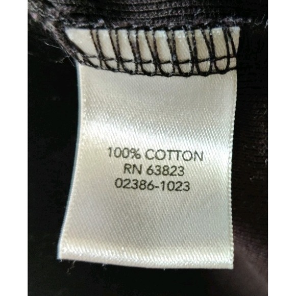 CJ Banks Women's Plus Everyday Fit Tee Long Sleeve Black 100% Cotton Size 2X - Picture 4 of 5